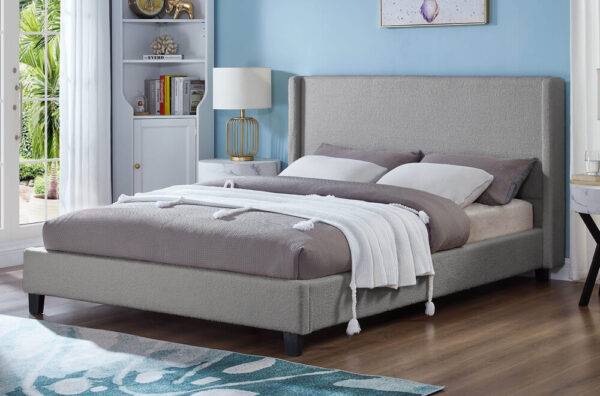 T2192 Platform Bed Frame Grey