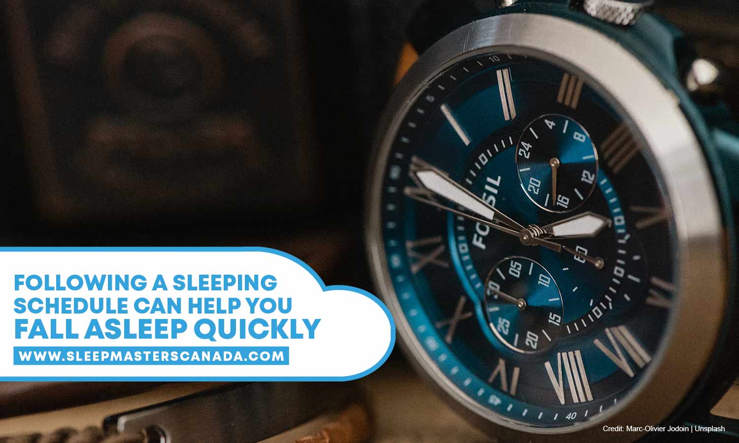Following a sleeping schedule can help you fall asleep quickly