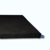 Arctic Gel Cooling Memory Foam Topper close view with a black zippable cover and white background