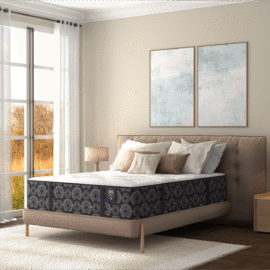 Serta Perfect Sleeper Panacea Medium Mattress shown on a bed in a modern bedroom