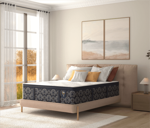Serta Perfect Sleeper Sora Plush Euro Top Mattress in a modern bedroom
