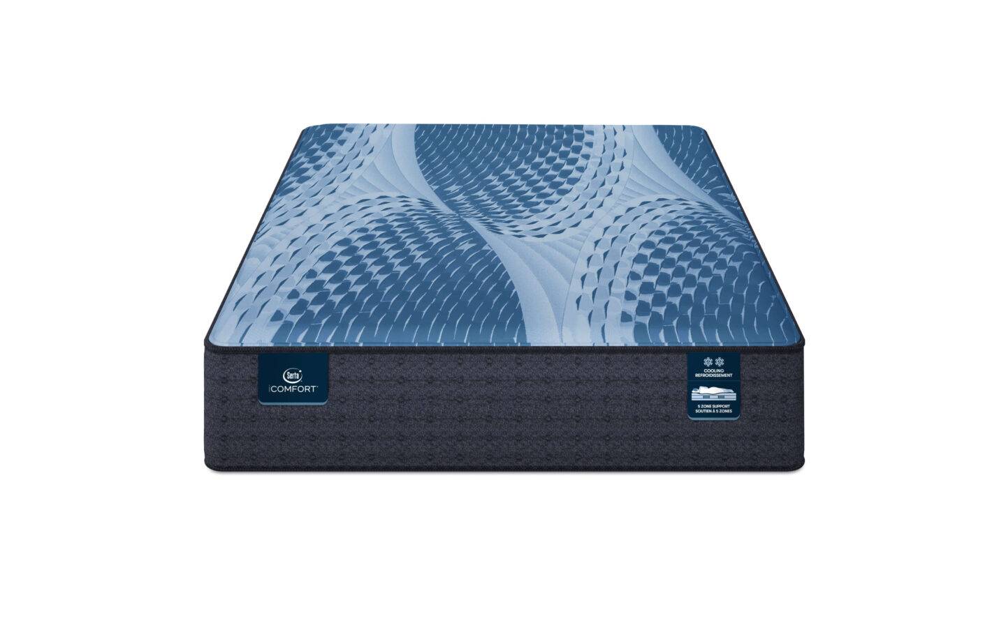 60s- Super Costaud ファーマーズ コットン ブルー Serta iComfort Vista Firm Mattress ☑️ - Sleep Masters Canada