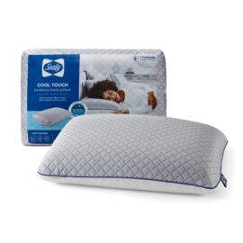 Sealy Cool Touch Memory Foam Pillow with packaging