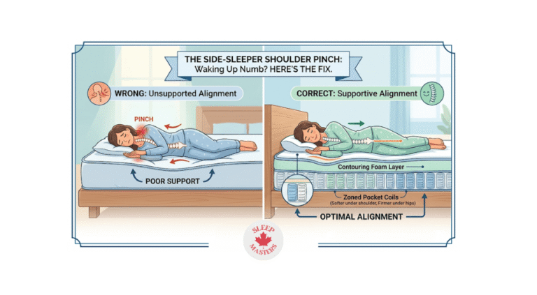 The Side-Sleeper Shoulder Pinch: Why Your Mattress Is Numbing Your Arms (And How to Fix It)