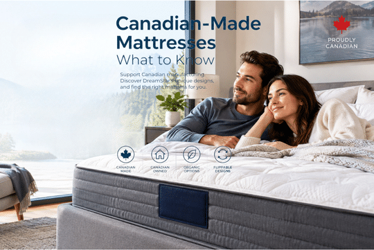 Canadian made mattress with premium comfort layers