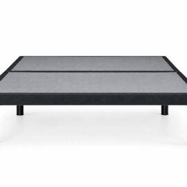 Dreamstar Folding Platform Bed Base with black border and stackable legs, front view