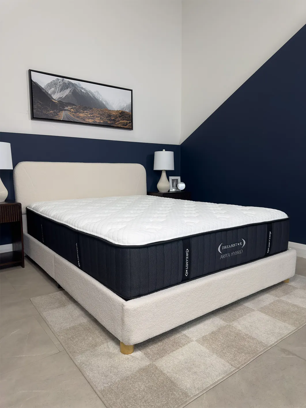 Dreamstar Ariya Hybrid 13&Prime; in a bedroom