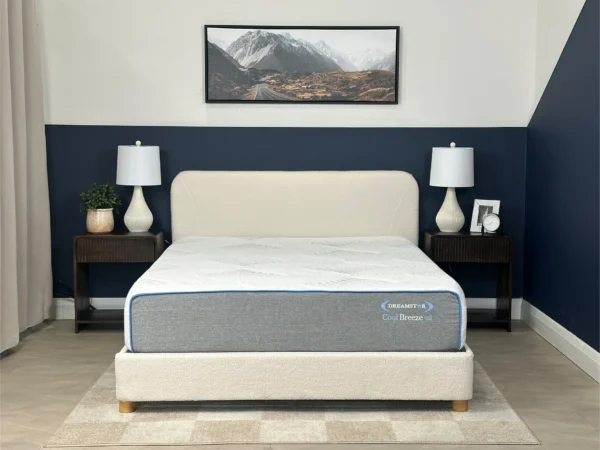 Dreamstar Cool Breeze 10.5″ mattress in a bedroom