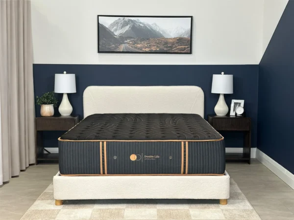 Dreamstar Double Life Copper Gel Medium 14″ mattress in a bedroom