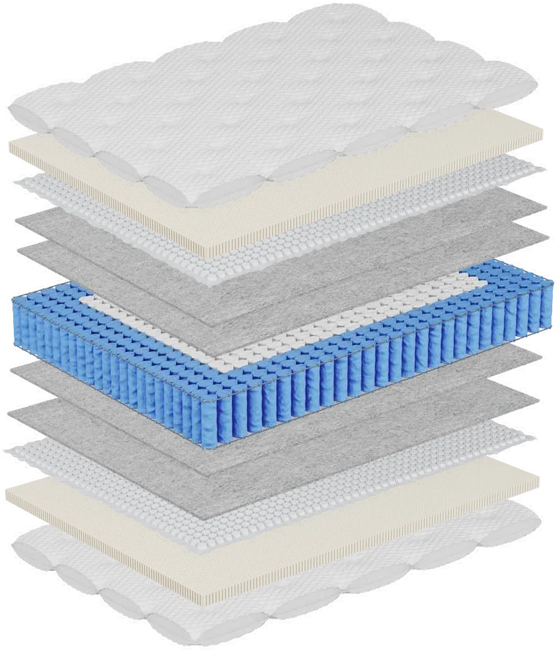 Exploded view of every layer inside the Double Life Latex