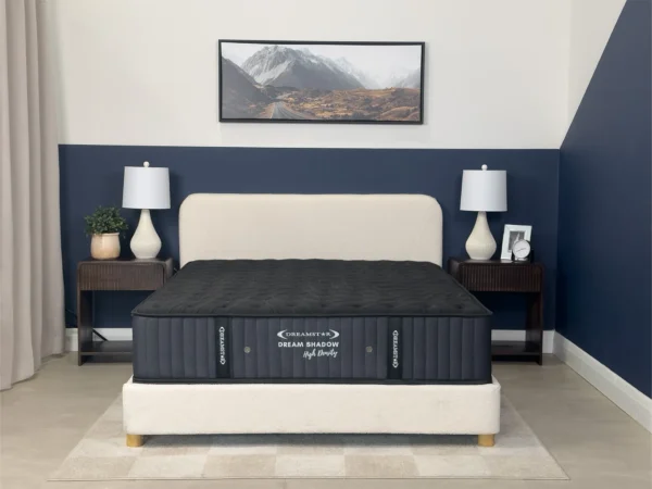 Dreamstar Dreamshadow HD Extra Firm Two-Sided 12″ mattress in a bedroom