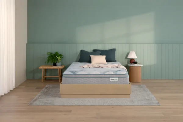 Beautyrest BeautySleep Finley Medium Pillow Top 12.5″ in a bedroom