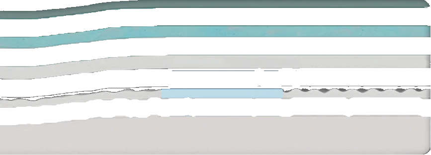 Exploded view of every layer inside the Nappa