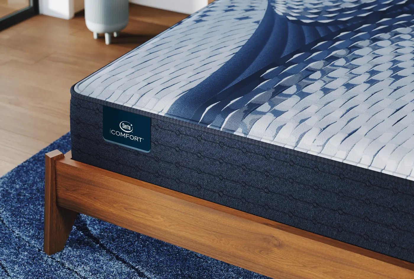 Serta&reg; iComfort&reg; Nappa Firm 11.5&Prime; in a bedroom
