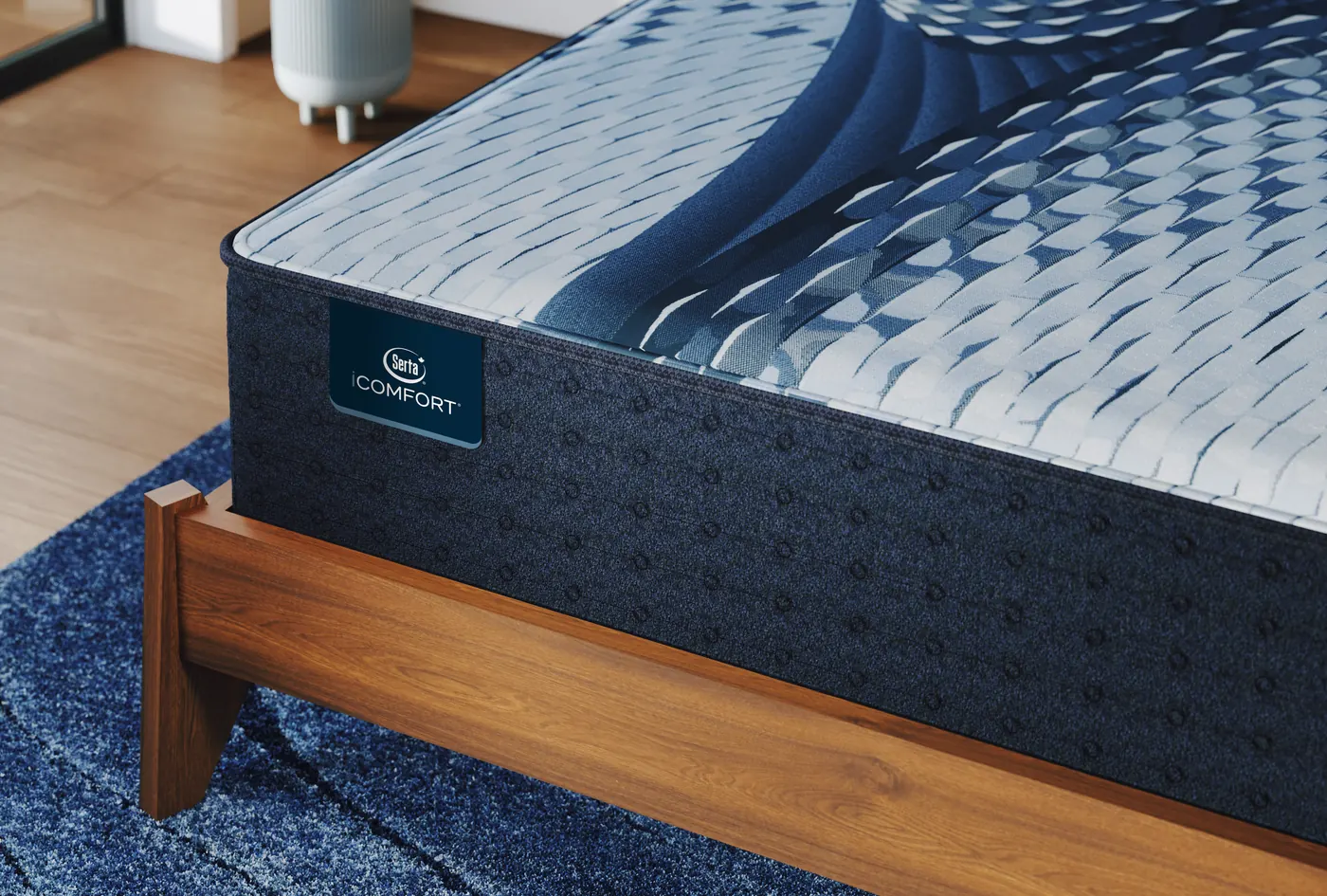 Serta&reg; iComfort&reg; Samba Plush 13&Prime; in a bedroom