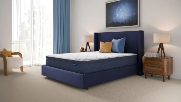Serta Perfect Day Saturday firm euro top mattress in a box – in a bedroom