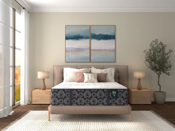 Serta Perfect Sleeper Viva Extra Firm 14.5″ mattress in a bedroom