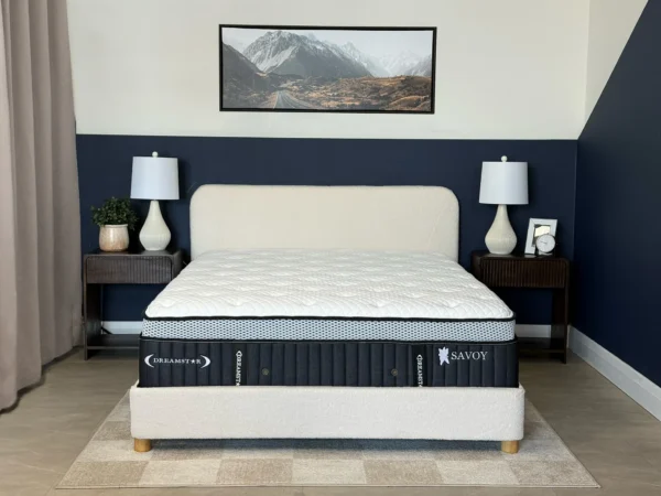 Dreamstar Savoy Euro-Top 15″ mattress in a bedroom