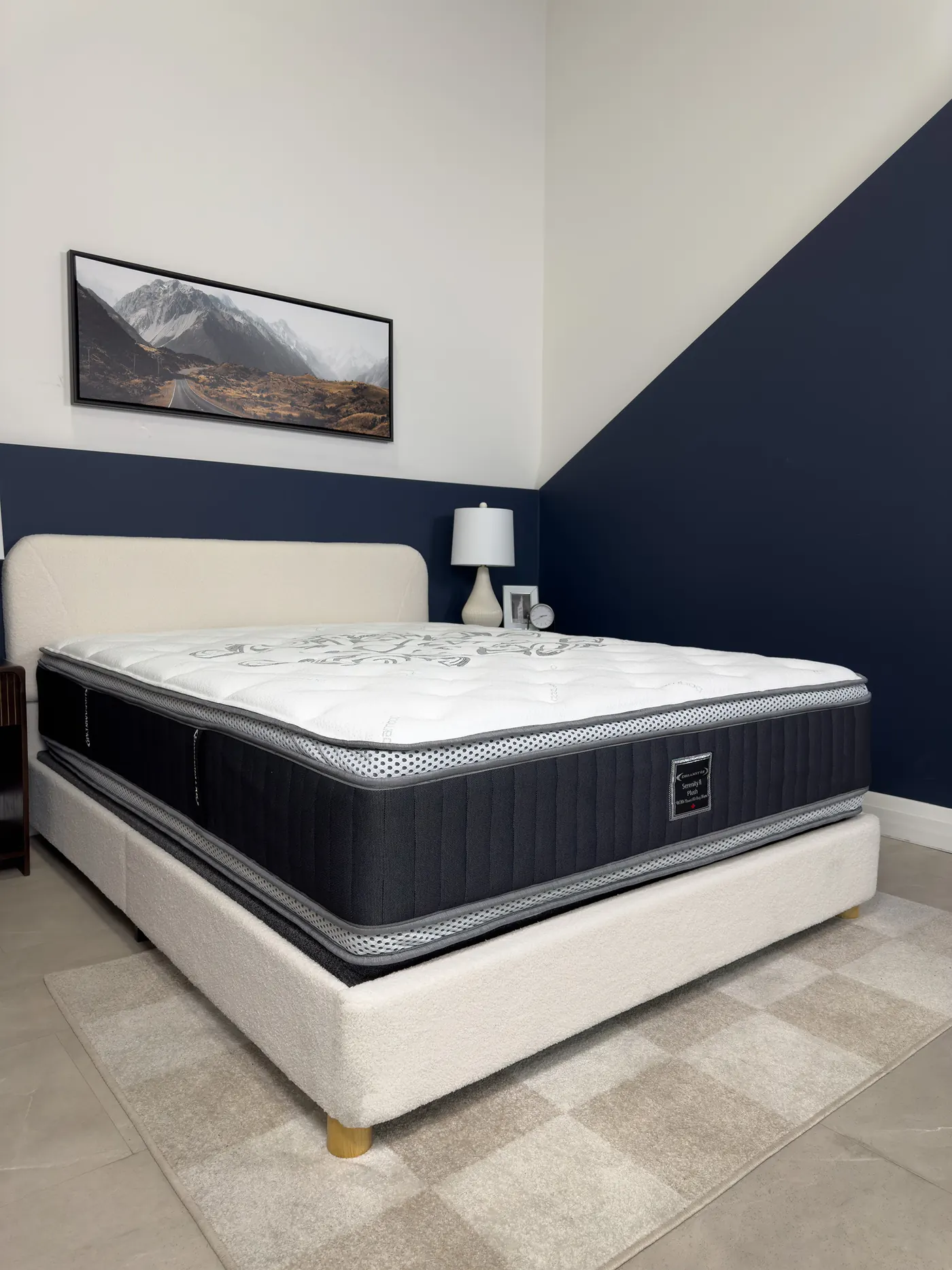 Dreamstar Serenity II Two-Sided Pillow Top 14&Prime; in a bedroom