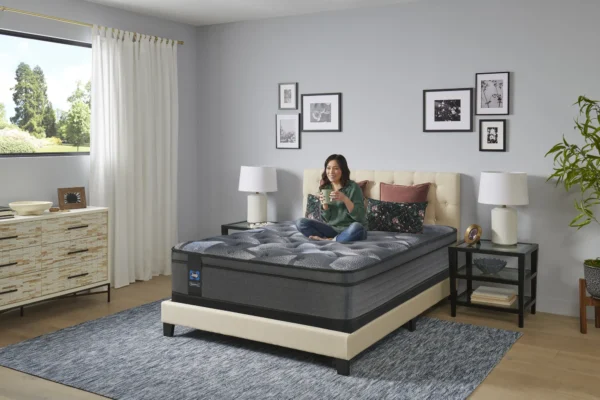 Sealy Posturepedic Xander Euro Top Medium 13″ mattress in a bedroom