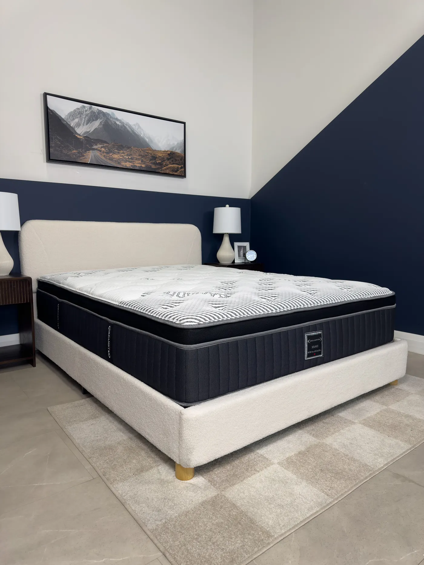 Dreamstar Solace Gel Euro-Top 13&Prime; in a bedroom