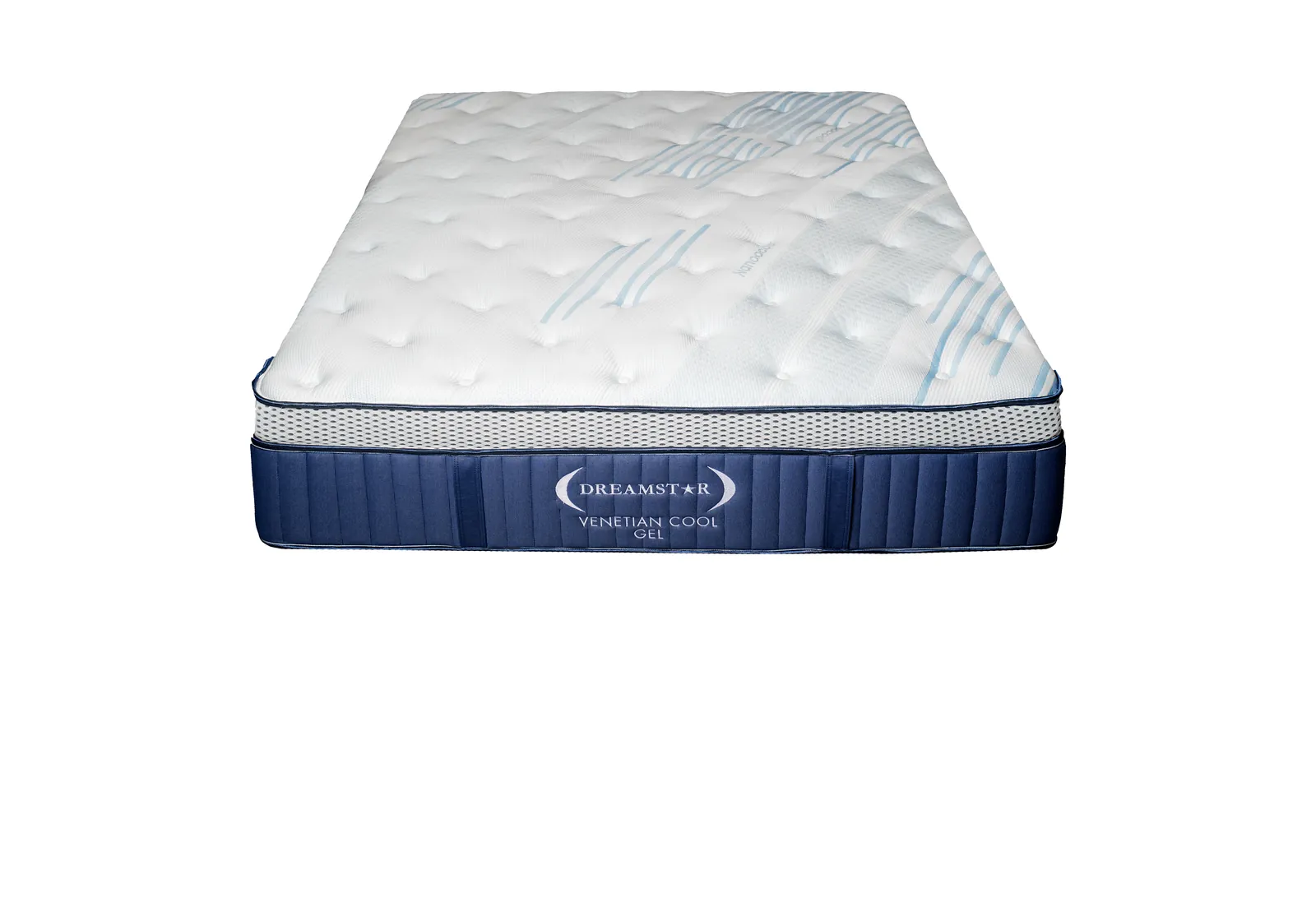 Dreamstar Venetian Gel Euro-Top 13&Prime; in a bedroom